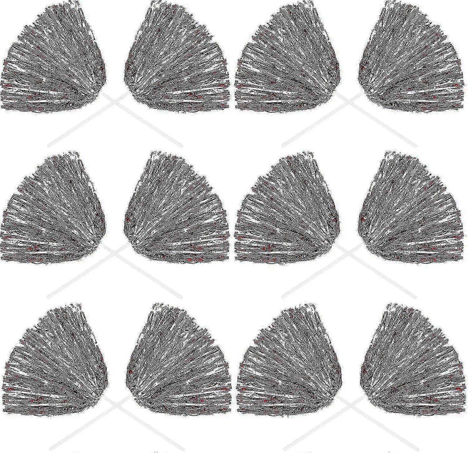 Pacote com 24 pompons metálicos de 12 polegadas para líderes de torcida com bastão