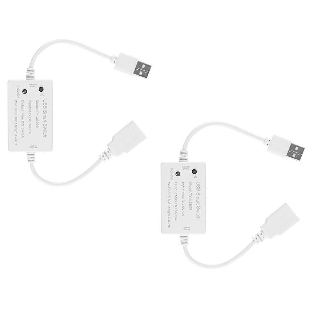 2PCS Tuya WiFi USB Switch USB Smart Switch Controller WiFi Household Appliance Circuit Breaker Switch Controller Module