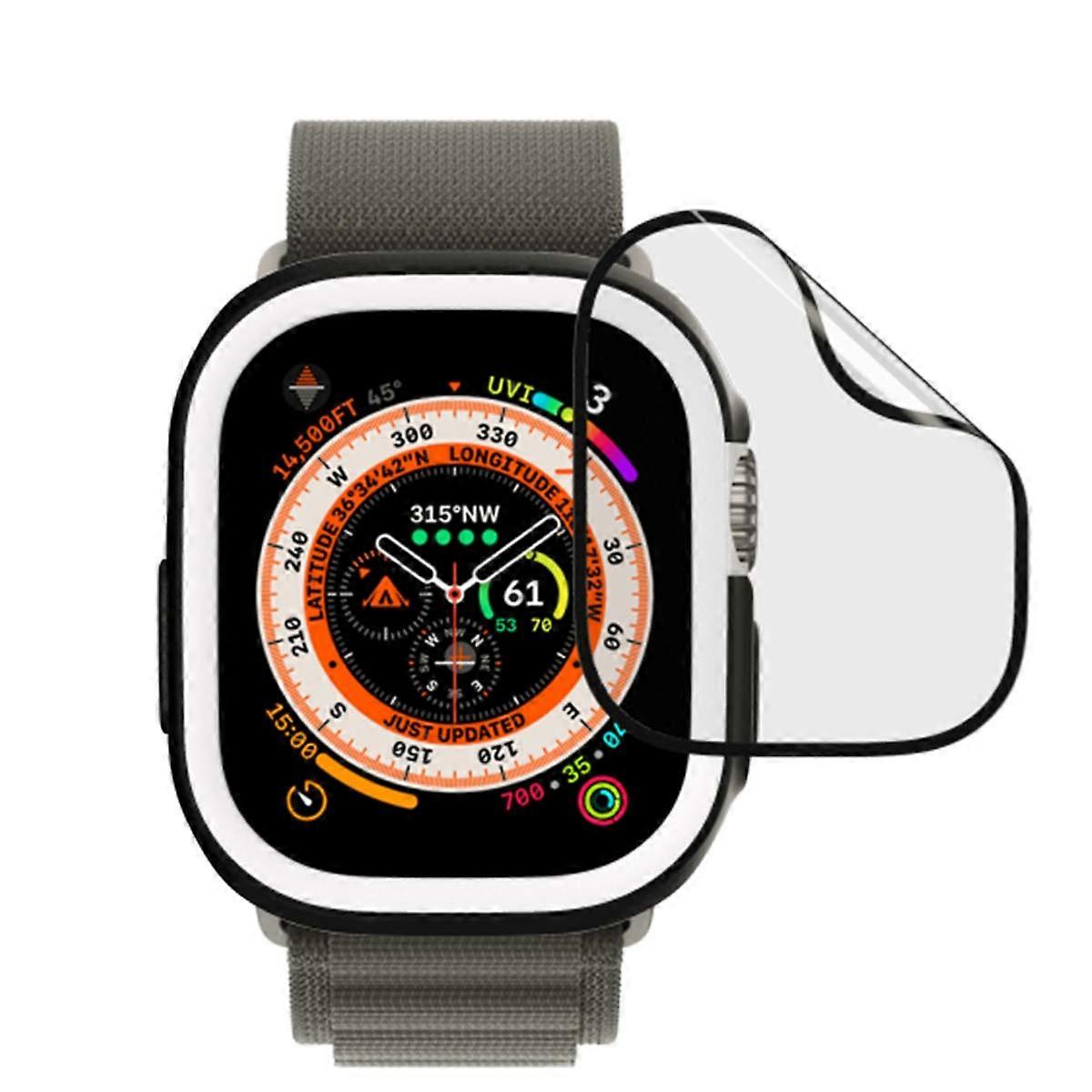 Apple Watch Ultra 3D Screen Protector with Soft Shockproof Applicator, Sienna