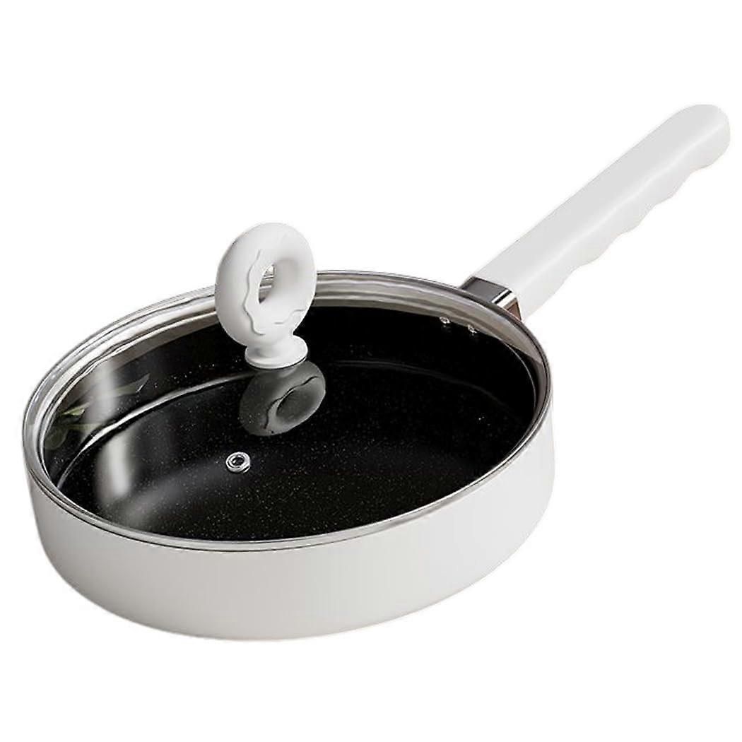 10 Inch Nonstick Saute Pan Skillet for Deep Frying, Gas and Induction Compatible Heavy Duty