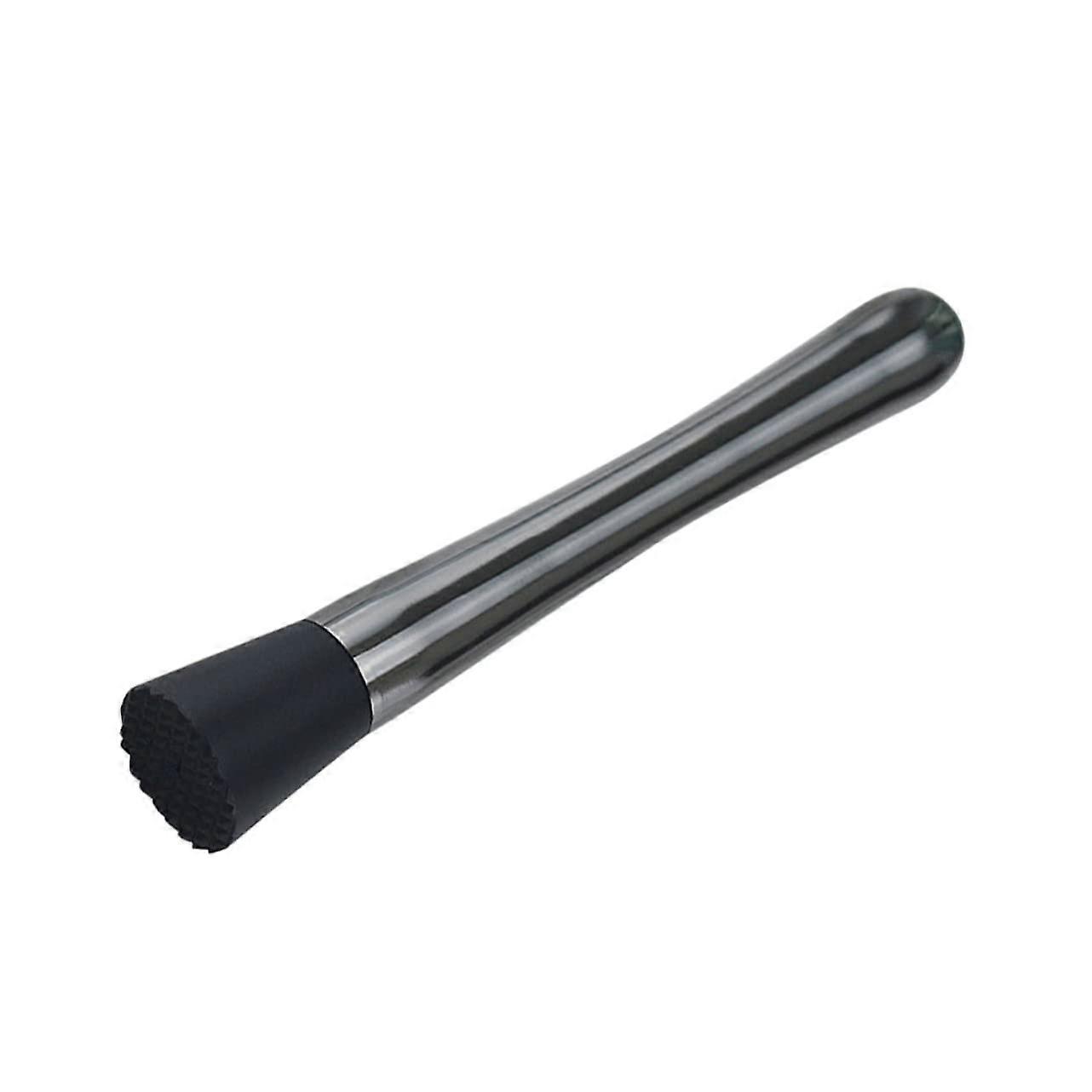 Cocktail Muddler Bar Tool for Ice Crushing and Mixing Drinks, Stainless Steel Barware