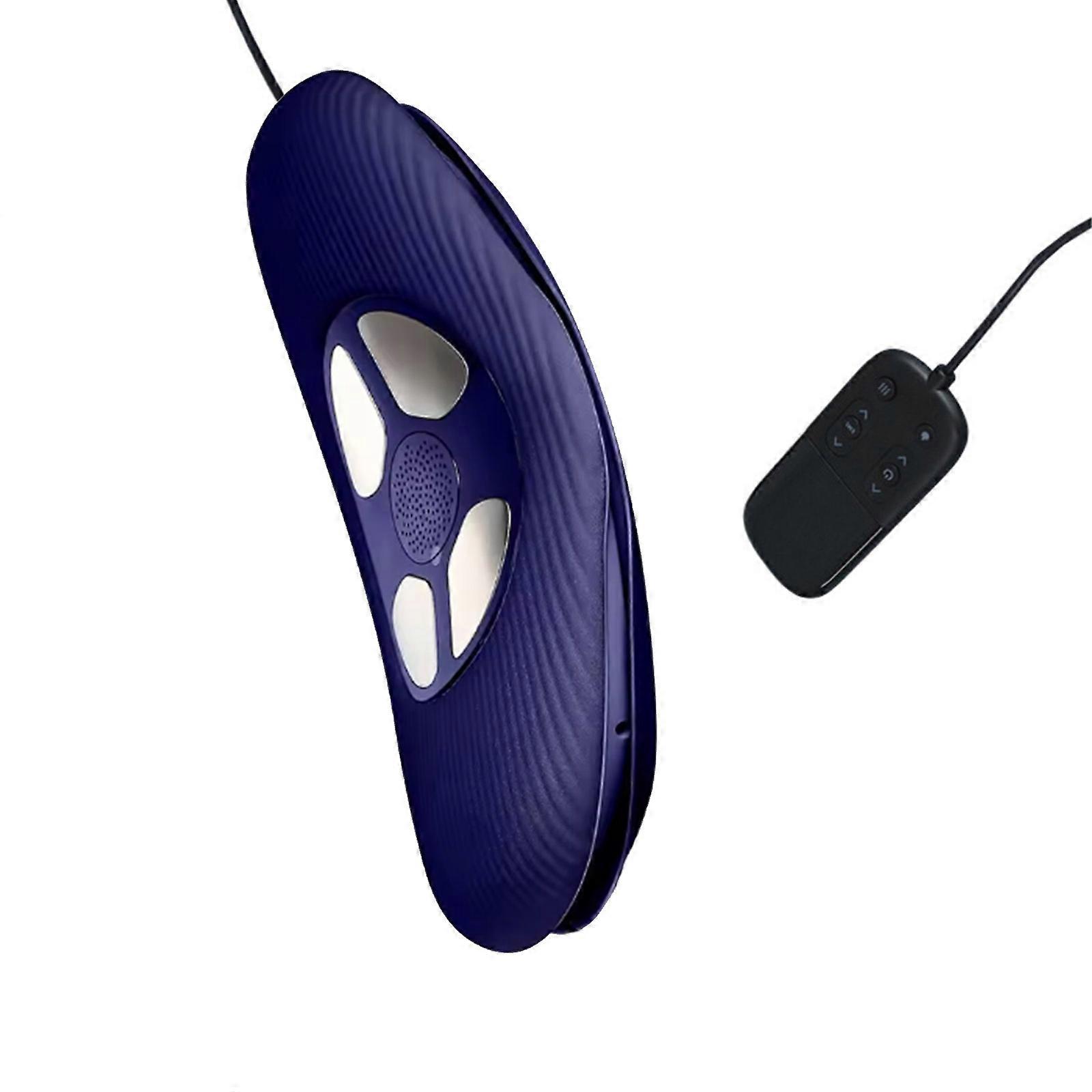 Lumbar Massagers Advanced Pulse Frequency Technology Breathable Cloth Materials 3 Customizable Mode Massagers Devices  Dark blue