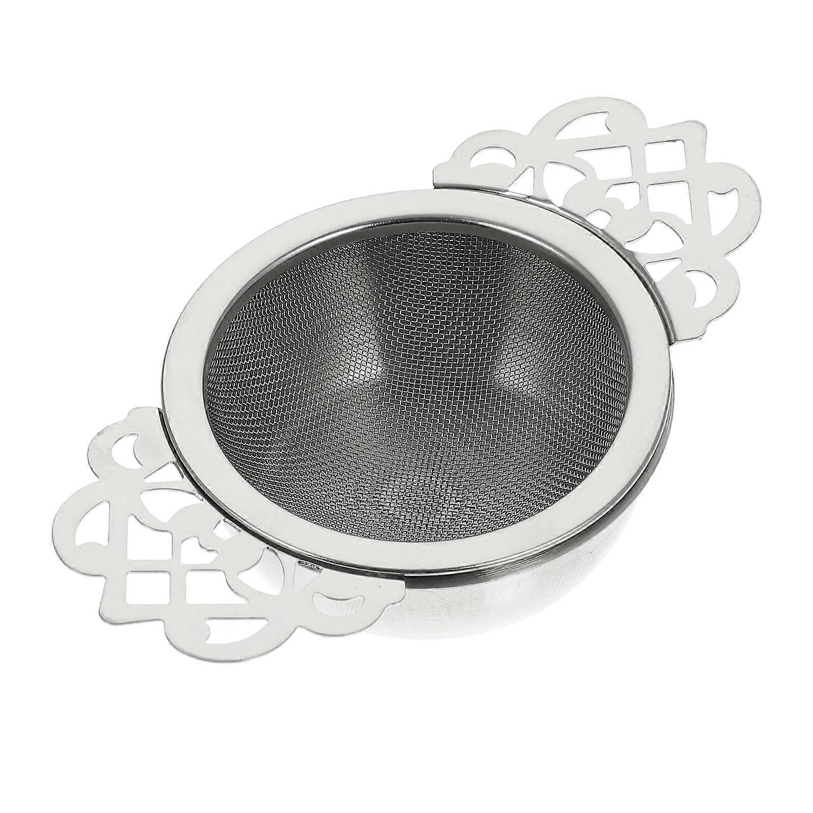 Stainless Steel Tea Strainer Fine Mesh Infuser with Dual Handles for Loose Leaf Tea Cups and Mugs