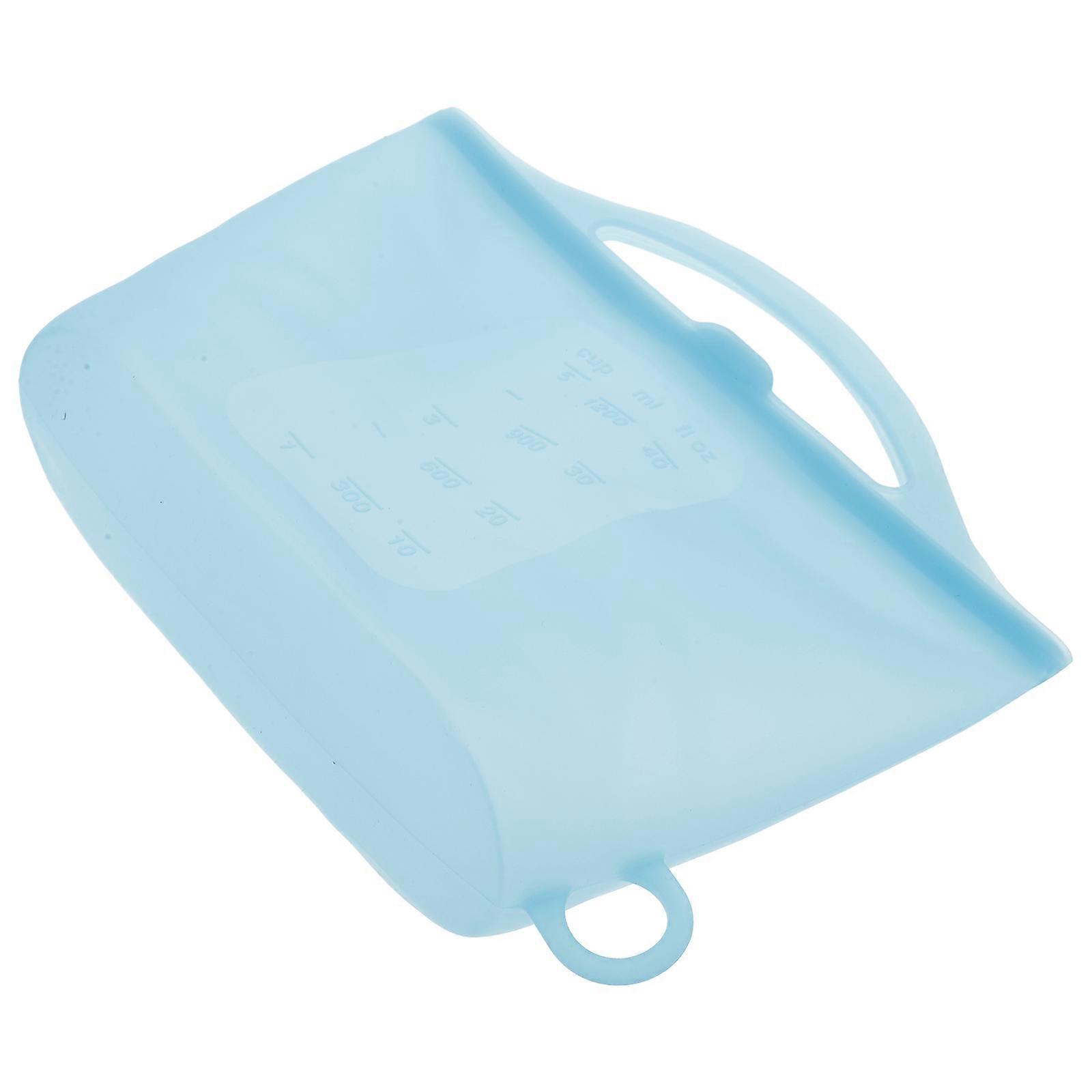 Microwave Steam Bag Silicone Food Storage for Reusable Use Blue
