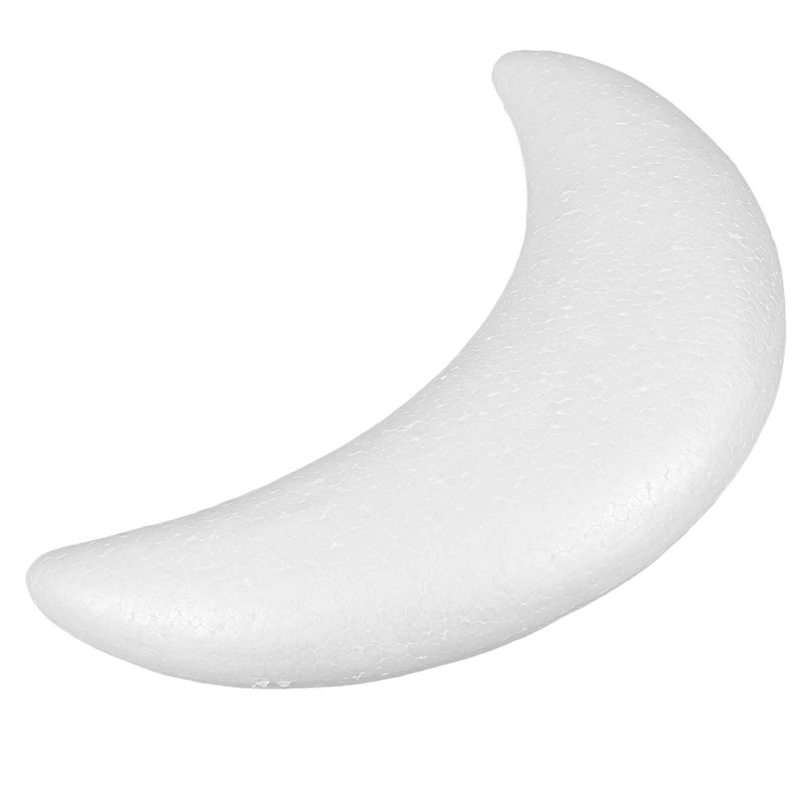 Moon-Shaped Foam Sphere for DIY Crafts with White Foam Ball