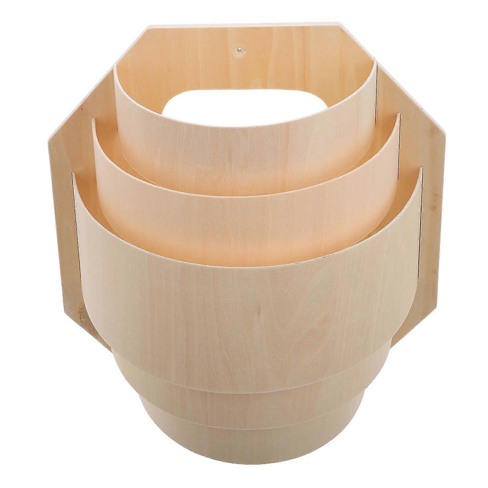 Wooden Lampshade for Sauna Light Protection Accessory Set