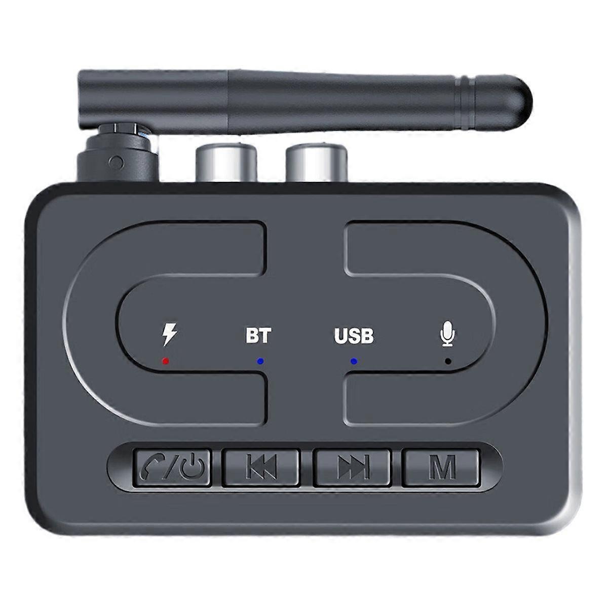 New Bluetooth 6.0 Receiver for Car USB Flash Drive, Bluetooth Audio Player, for AUX Call, Wireless