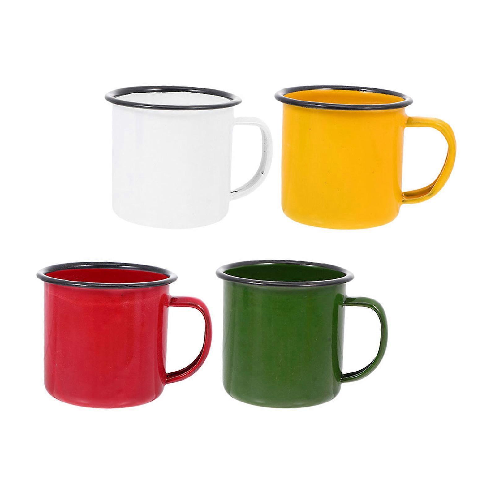 4db zománcozott víz tea bögre újrafelhasználható tea csésze víz ital csésze parti boroscsészék