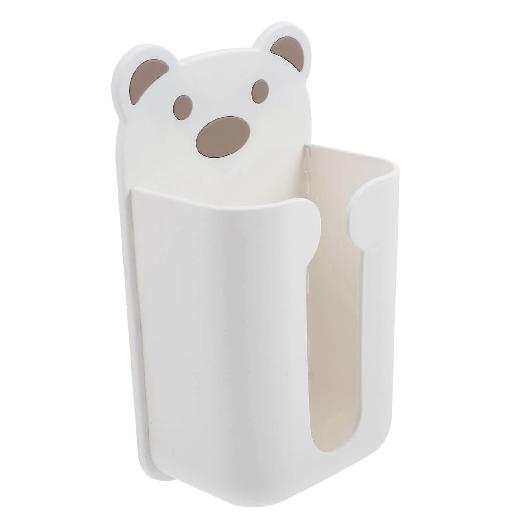 Wall Mounted Tissue Box with Large Capacity, NoDrill Bathroom Tissue Holder for Easy Replacement