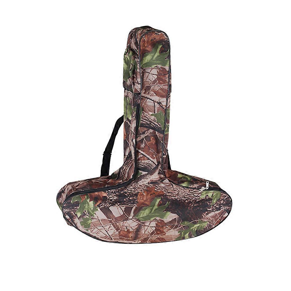 Hunting Bionics Camouflage Crossbow Bag T Shaped Bow Protector Carry Case with Small Side Pockets for Outdoor Shooting Training