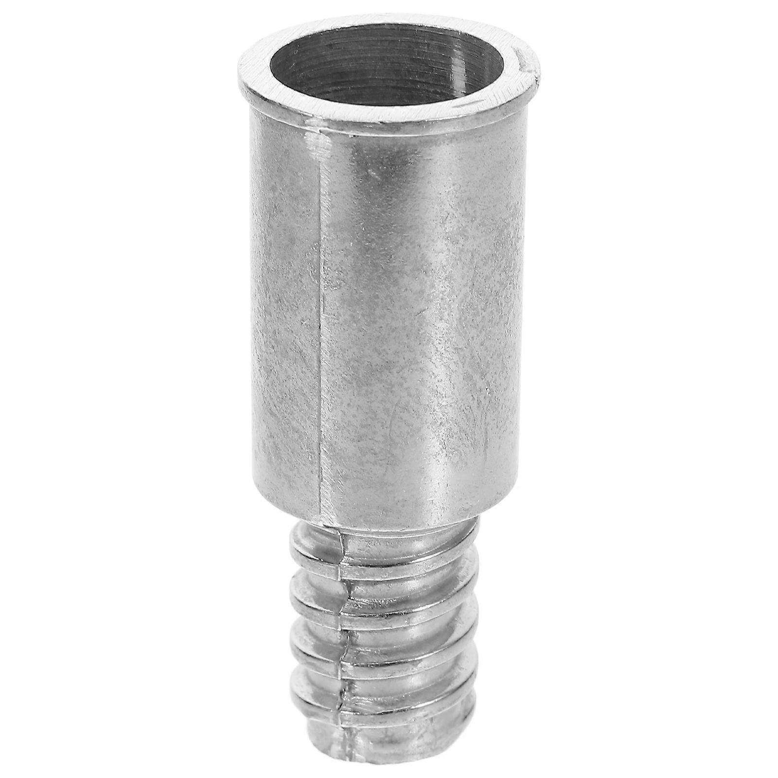Broom Handle Tip Threaded Tip Adapter Extension Rod Connector For Brooms Mops Paint Rollers Silver 6.80X2.70X2.70cm Easy Installation 1Pack