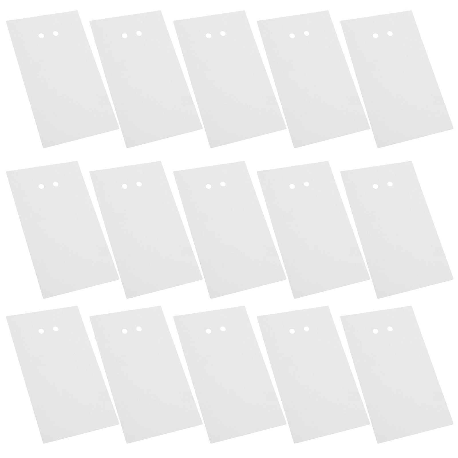 White Keychain Display Cards for Jewelry Packaging with Durable Material 1Set