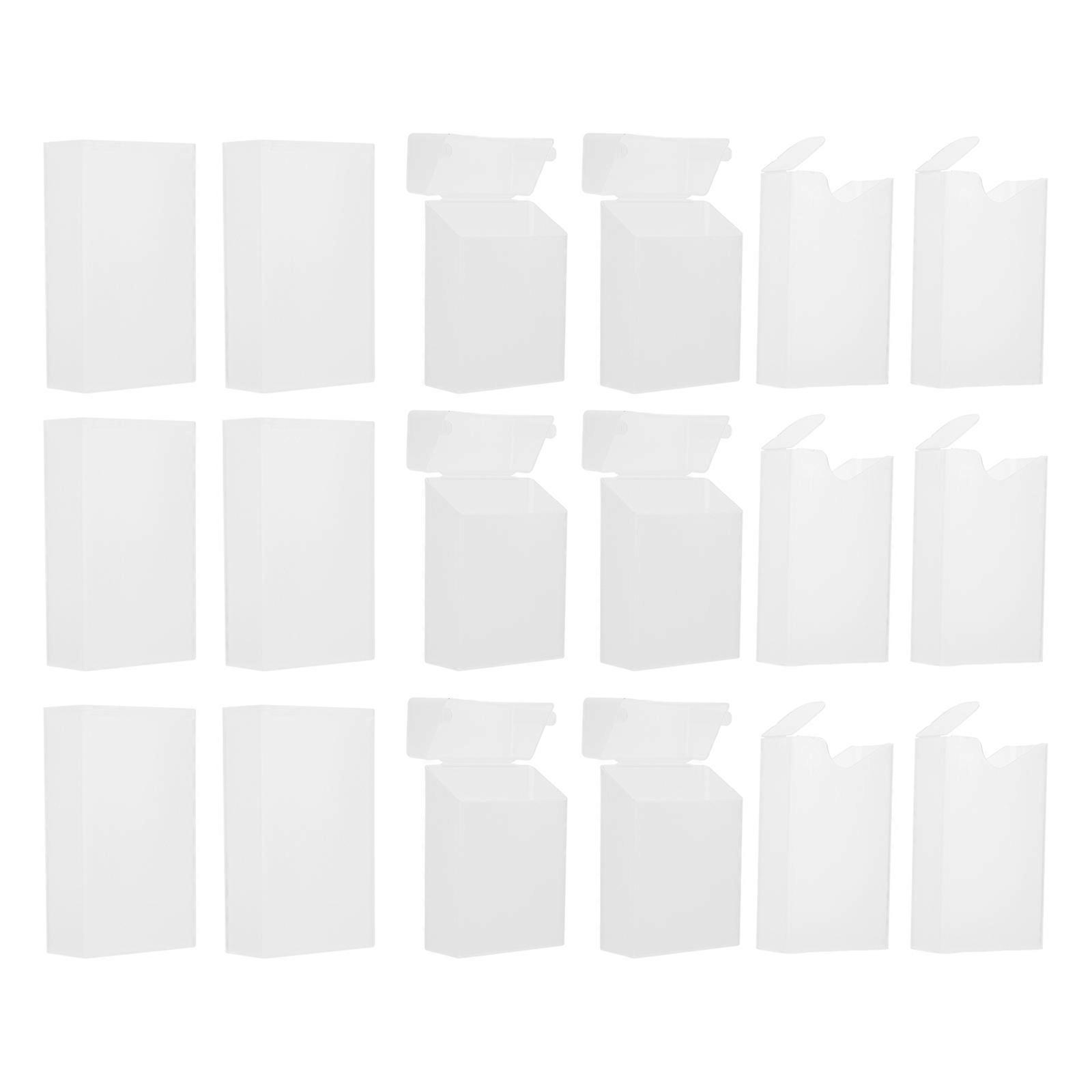 Case Plastic Frame for Storing Cigarettes with 18Pcs Transparent Storage Boxes