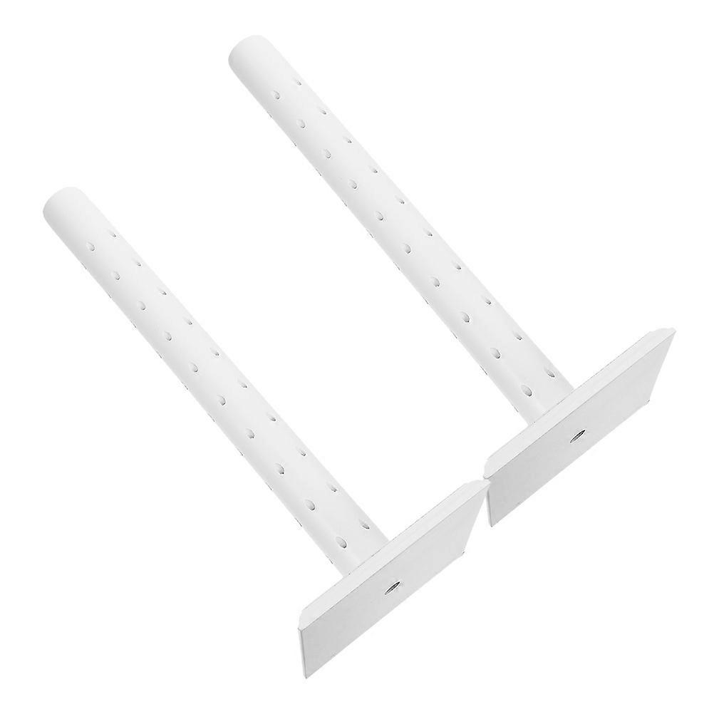 Wood Lollipop Holder for Display 2Sets Adjustable White Stand
