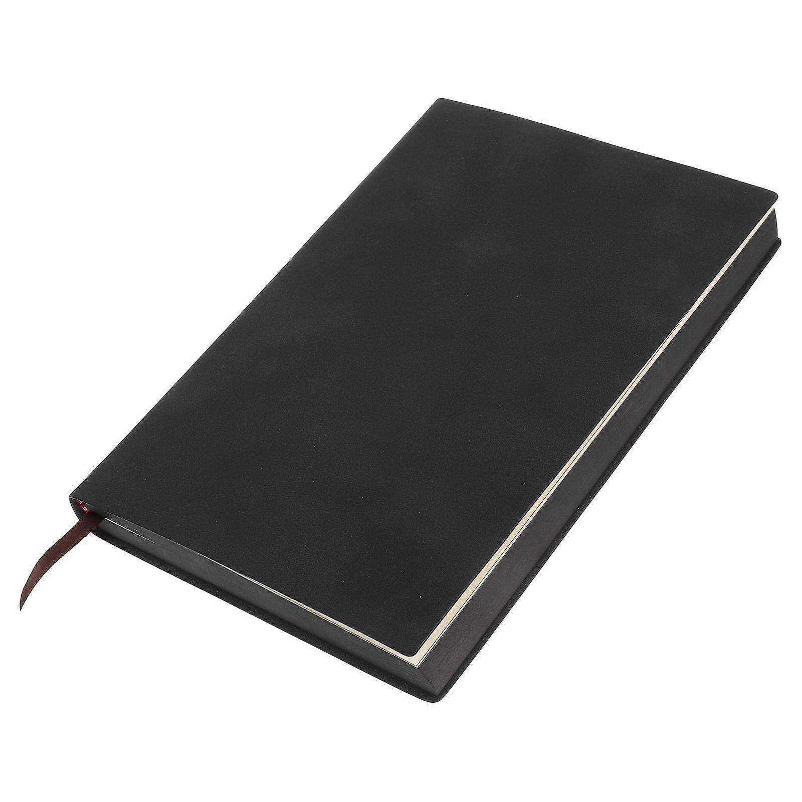 Vintage A5 Blank Notebook for Writing with Thick Paper Black
