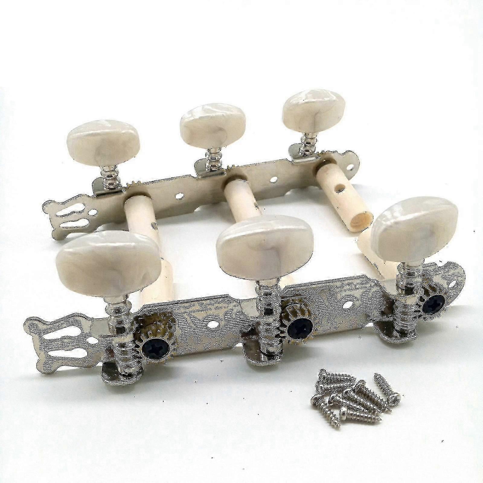 1 Set Classical Guitar Tuning Keys Pegs Compatible With Classical Guitar,silverGOOD