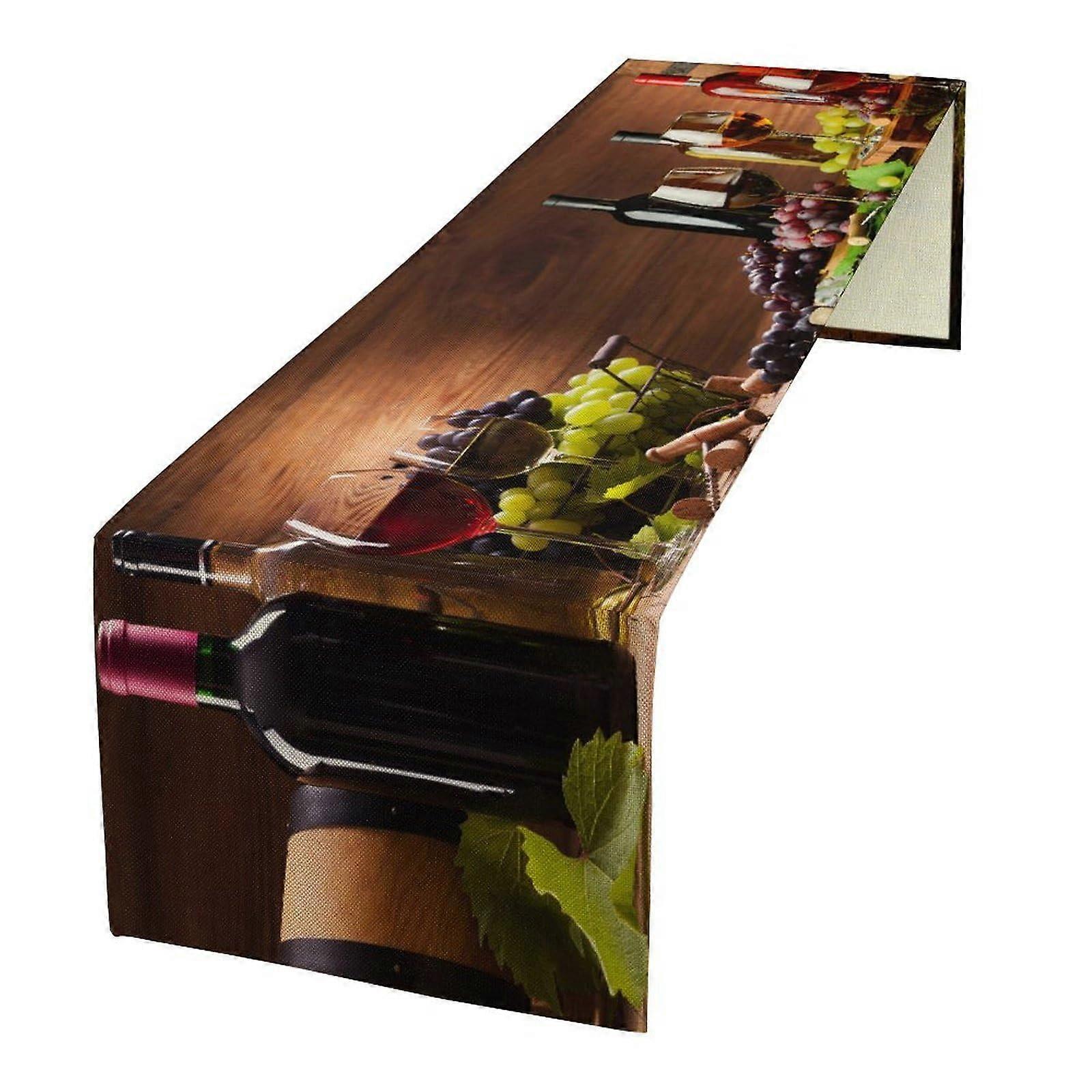 Rustic Cotton Burlap Table Runner 13x70 Farmhouse DualSided WrinkleResistant Wedding Decor