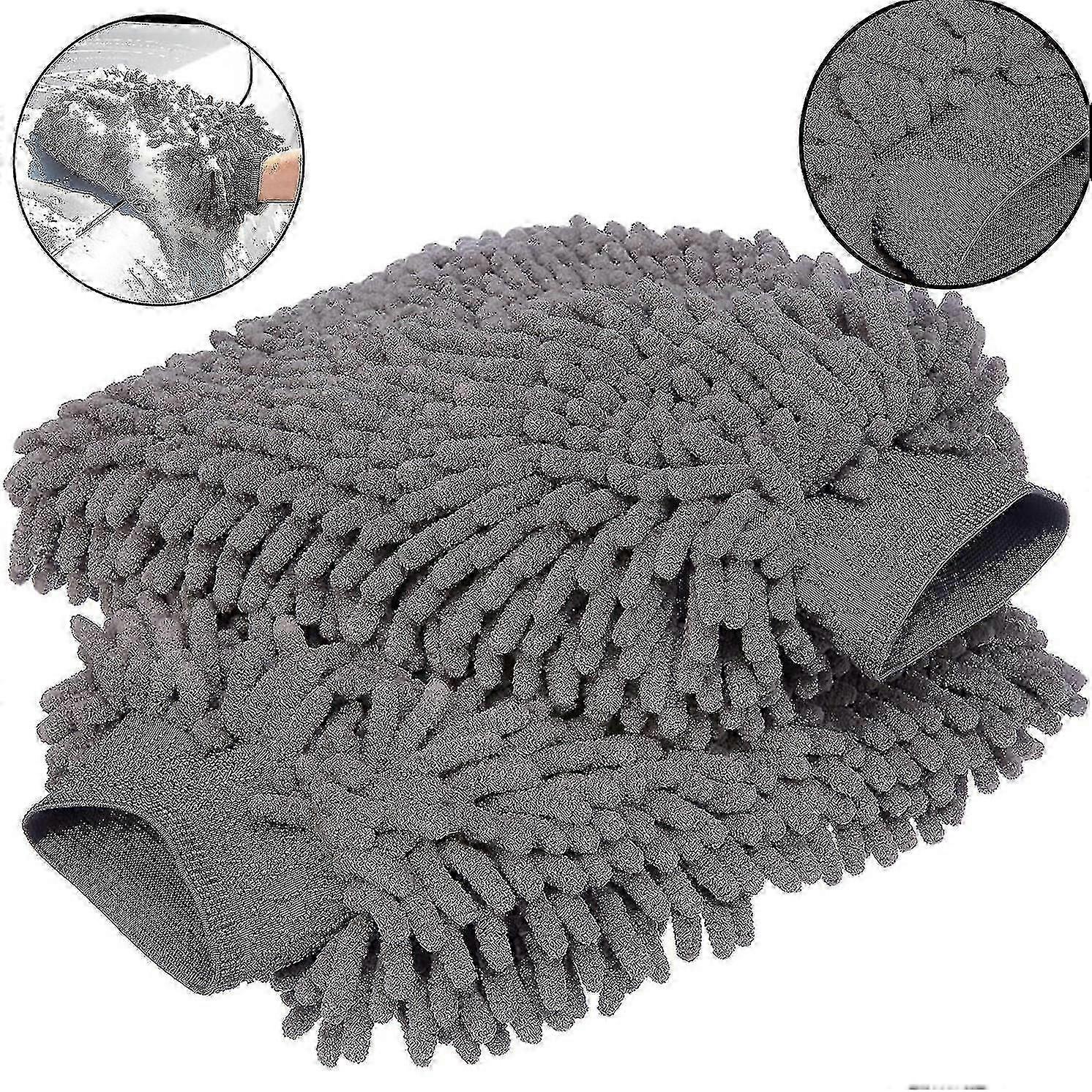 Deluxe Microfiber Car Wash Mitt (2 Pack)