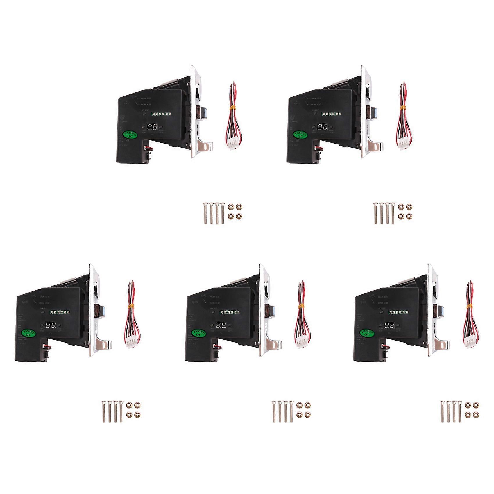 5X Multi Coin Acceptor Selector for Mechanism Vending Machine Mech Arcade Game