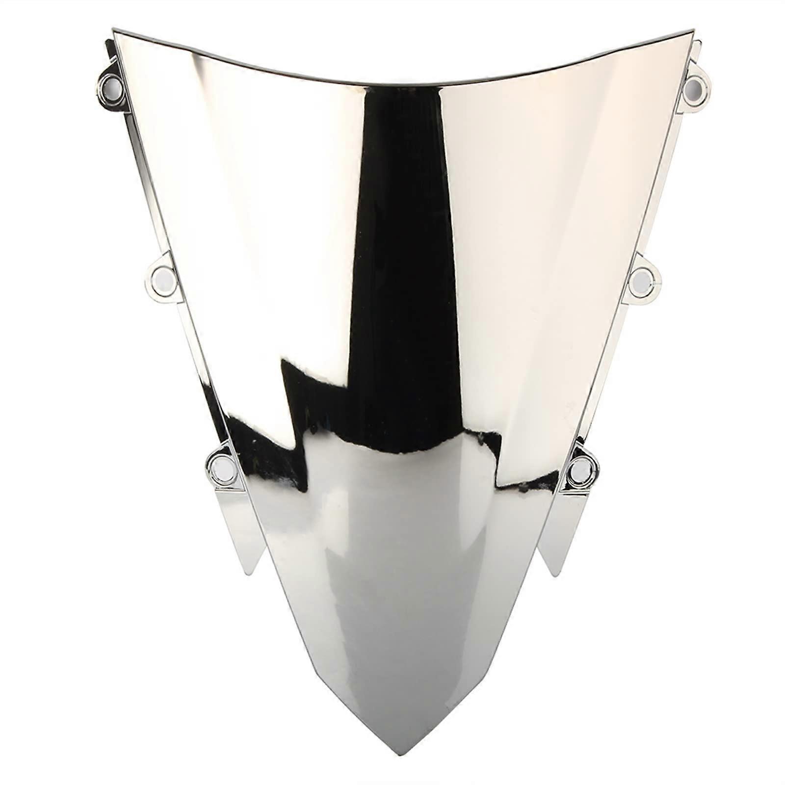 Silver Double Bubble Motorcycle Windshield Windscreen for CBR500R 20162018 Windproof Comfort