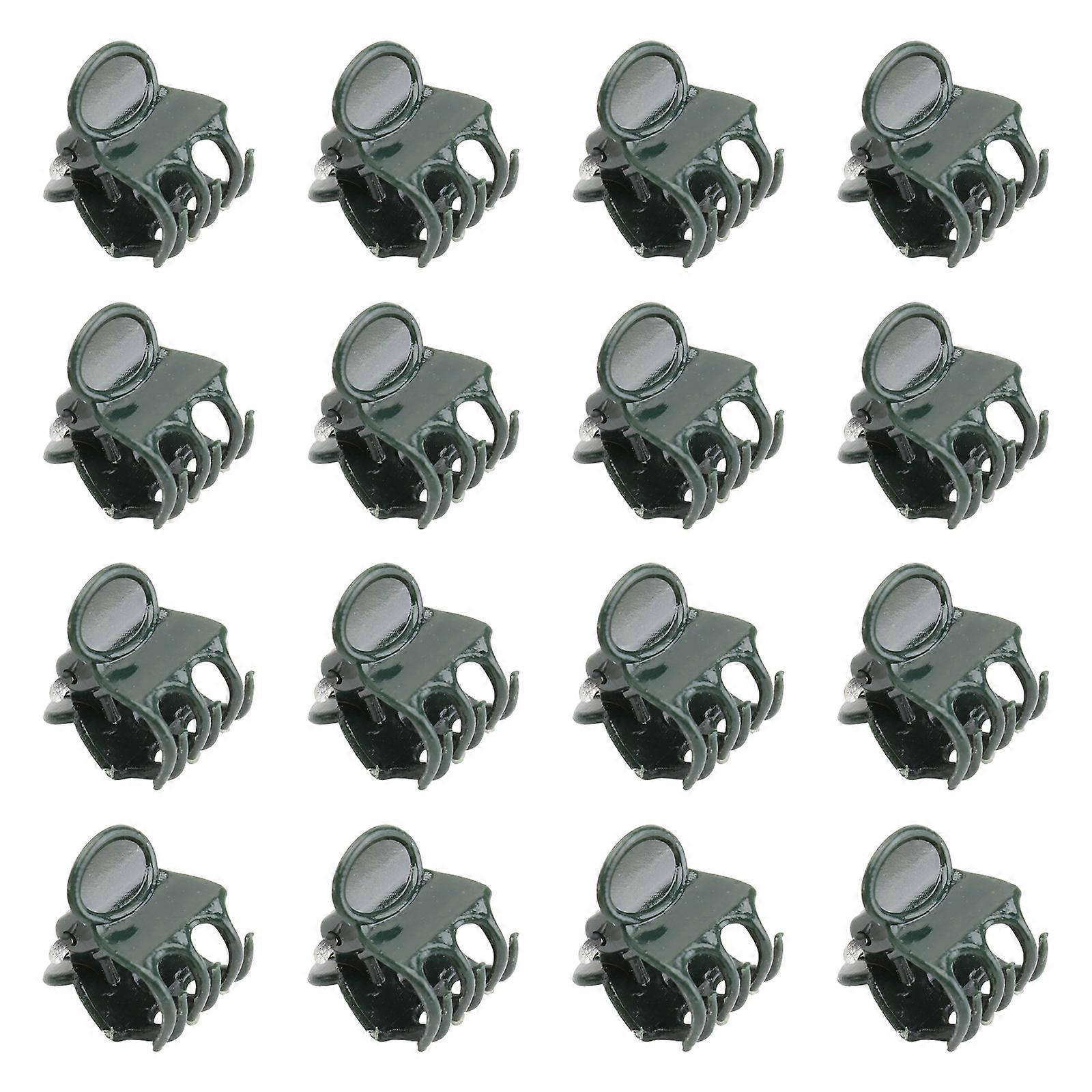 Orchid Clips Plastic Plant Support Clips for Supporting 100Pcs Green