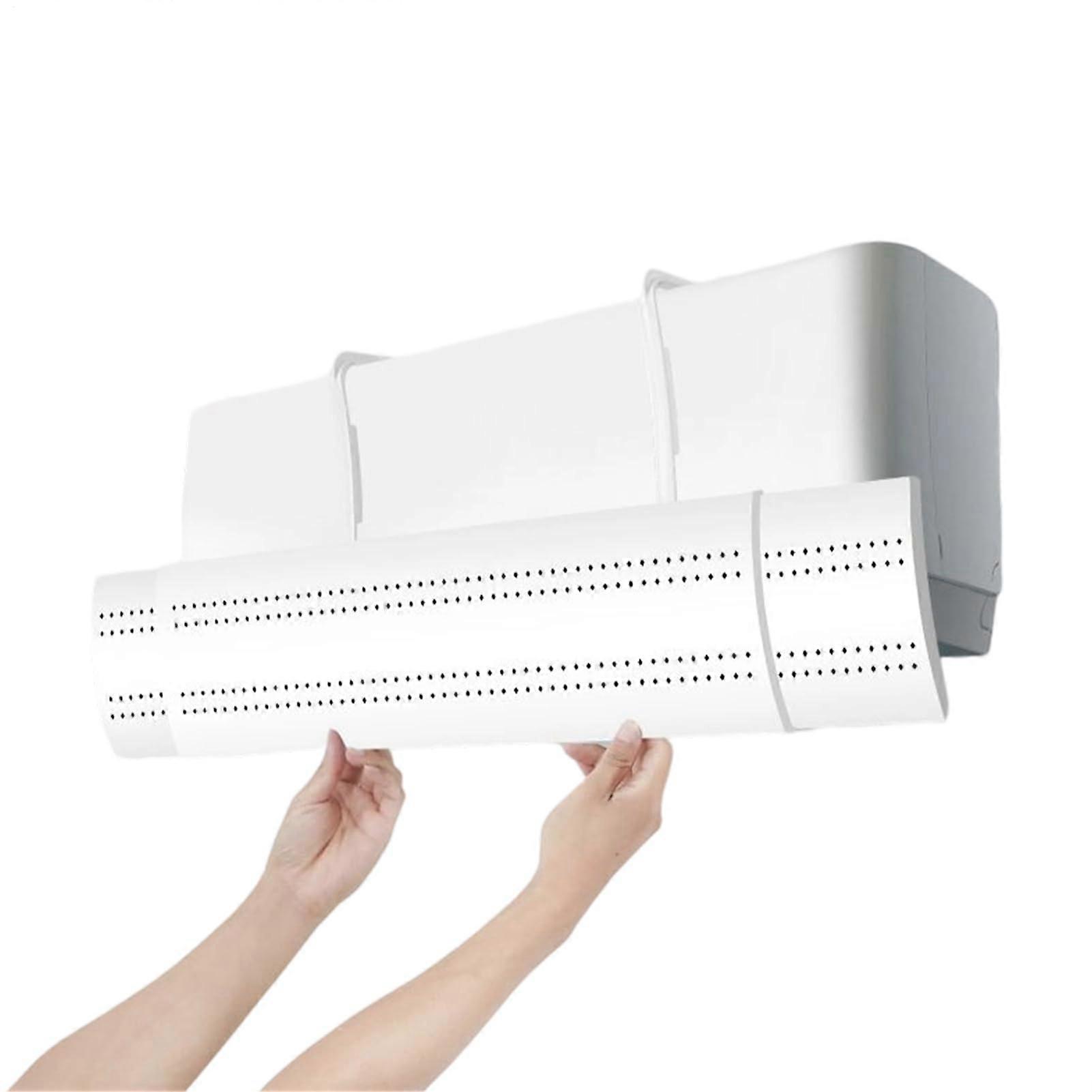 Air Conditioner Deflector Adjustable 180° Airflow Control Wall Mounted Retractable AC Vent Cover
