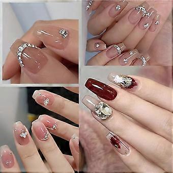Pegamento para diamantes de imitación de uñas, 10 ml, fijación fuerte, con aplicador de aguja preciso.