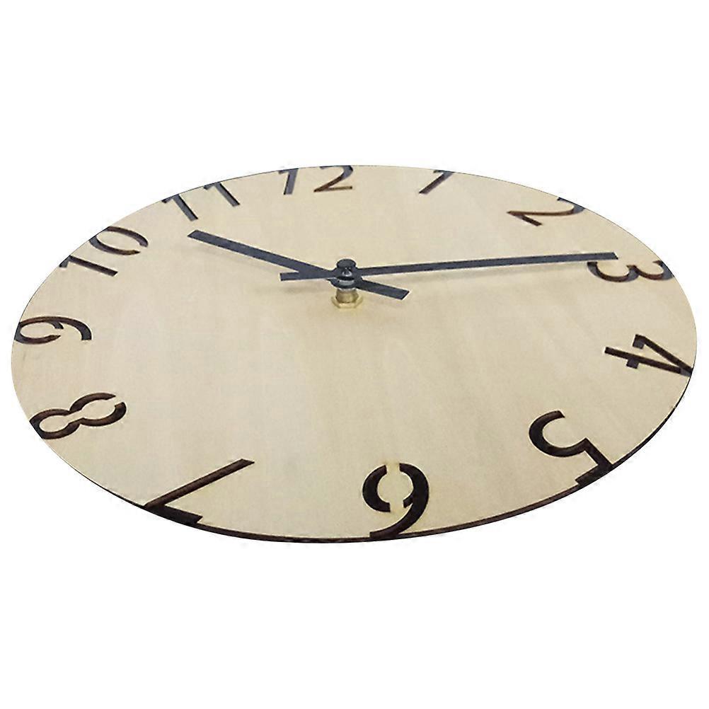 Wooden Clock Hanging Wall Clock for Office Use in Minimal Style