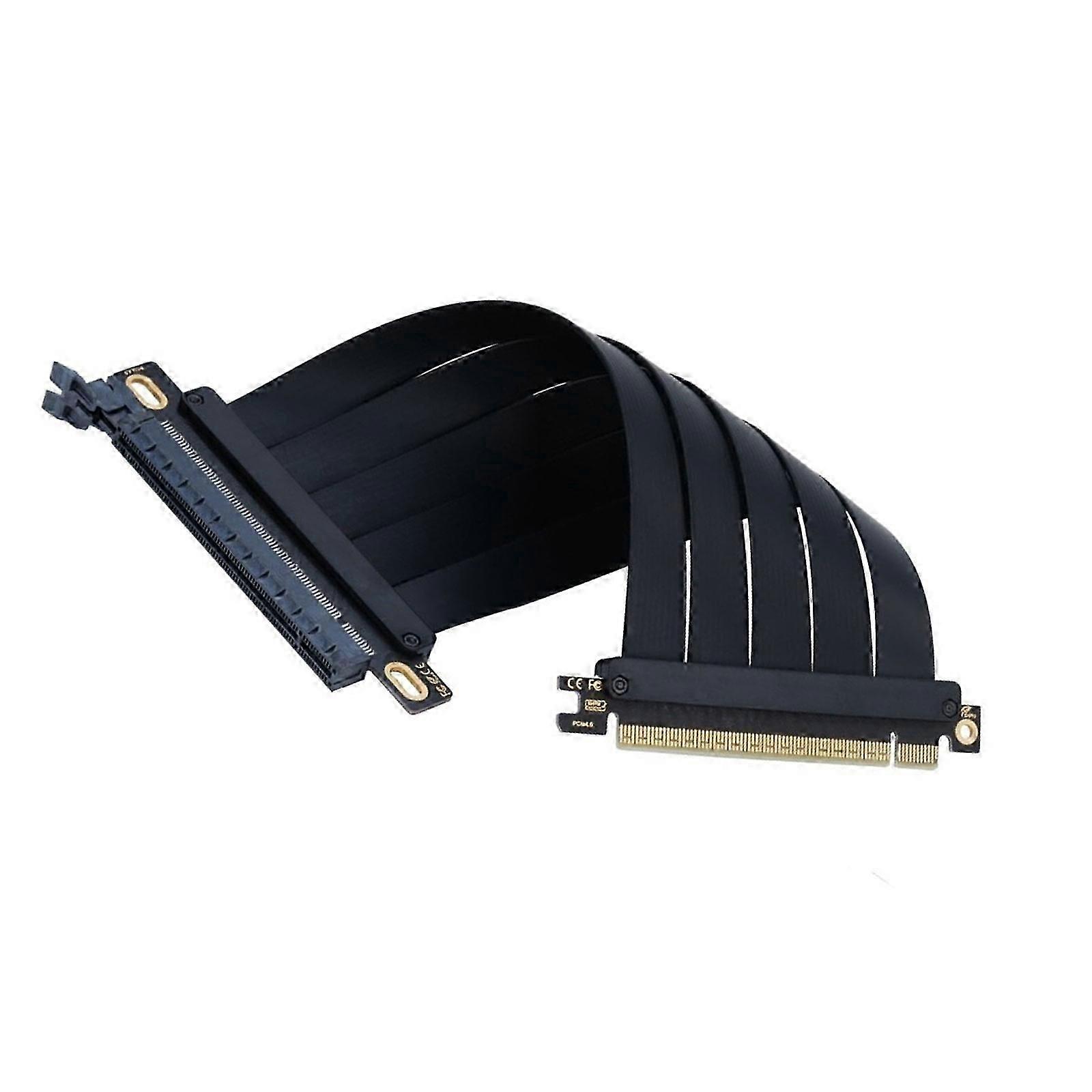 Servers PCIe4.0 16X Risers Cable 20cm TPEs Coated High Frequency Transmission Universal GPU Compatibility Multicolor