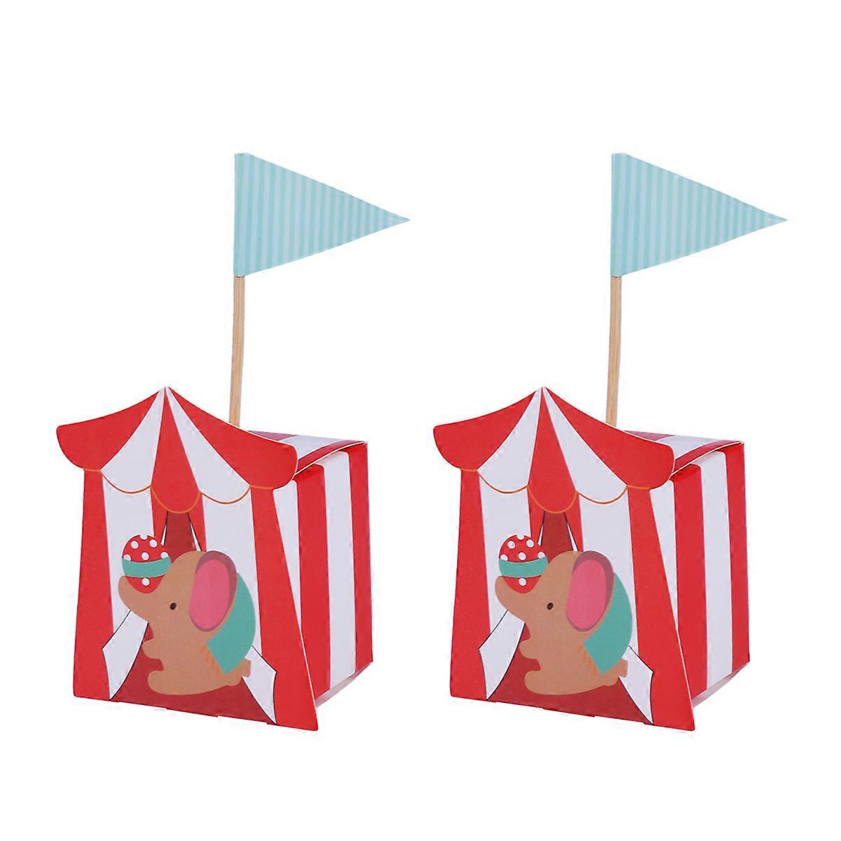 Elephant Candy Boxes Packaging for Kids Gift 20Pcs Red Paper Boxes