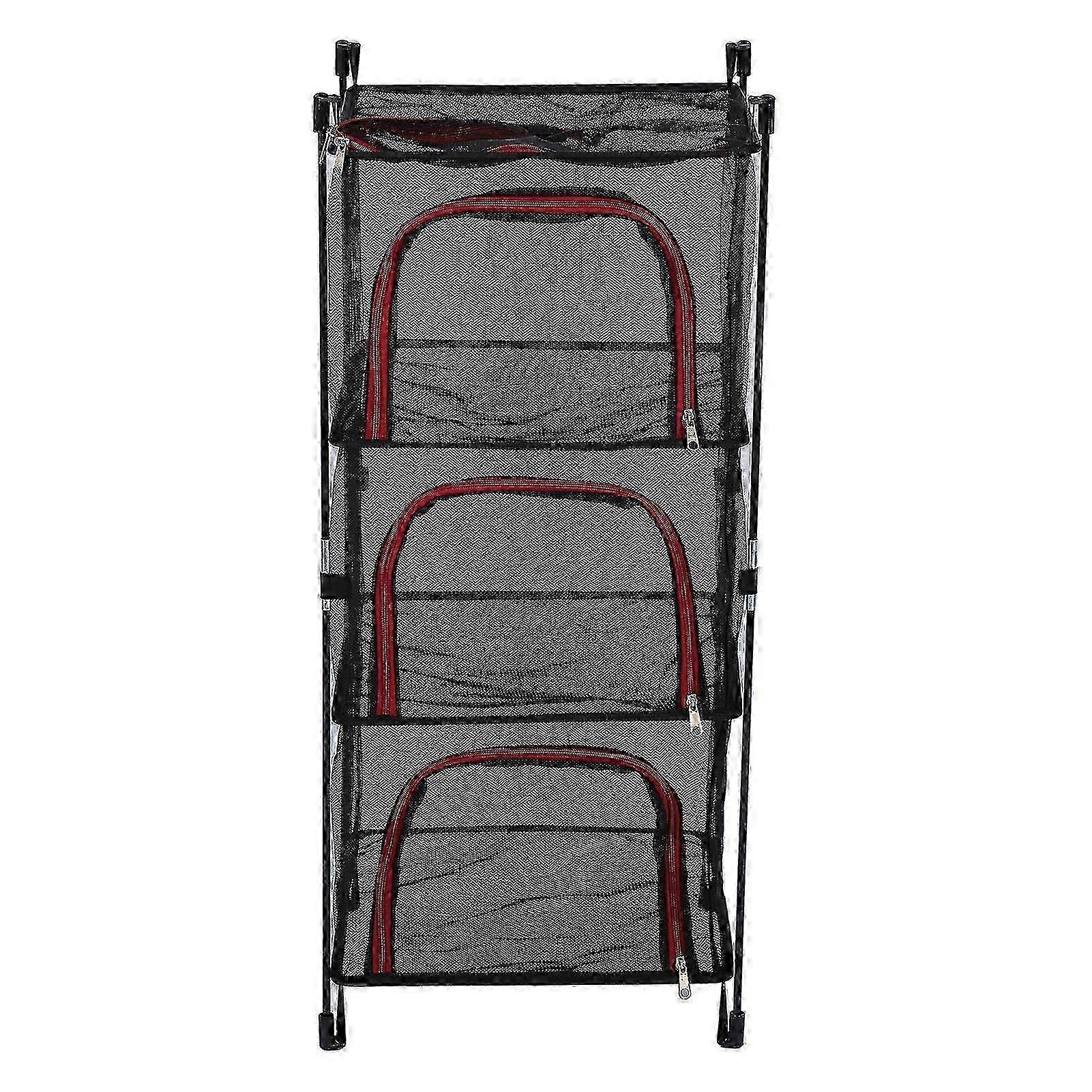 2026 Hanging Drying Net Foldable 3 Layer Portable Multifunction Mesh Drying Rack for Fish Vegetable Tableware f74