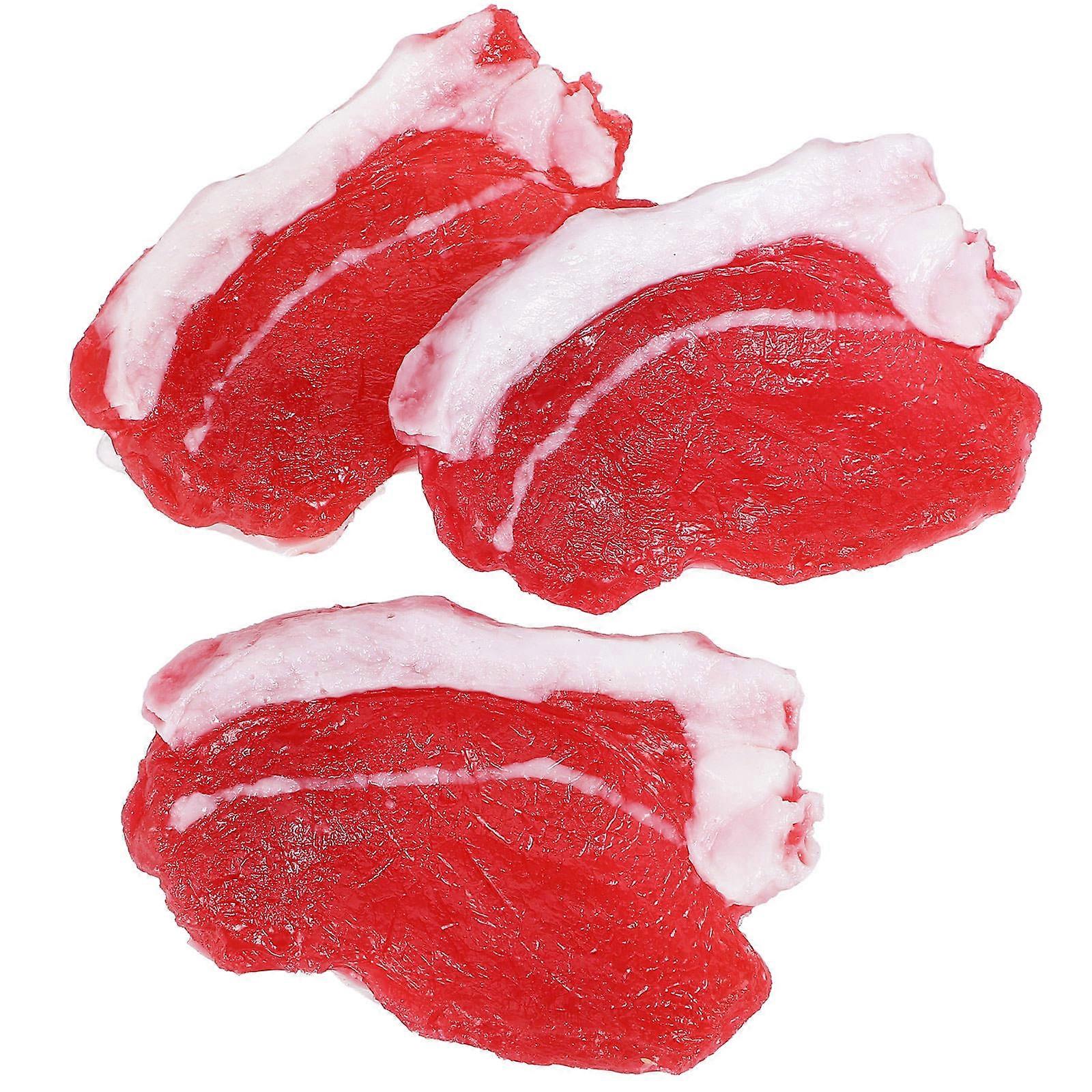 Creative Pork Model Artificial Pork Decor for Decoration 6Pcs Set