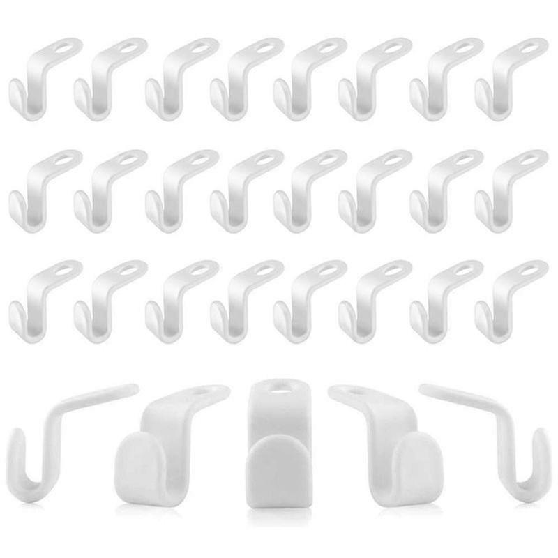 Luxora 30pcs Clothes Hanger Connector Hooks Mini Cascading Stack For Closet Wardrobe Space Saving