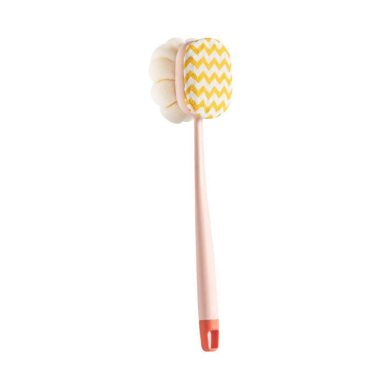 Shower Brush with Long Ergonomic Handle, DoubleSided Back Scrubber for Gentle Exfoliation