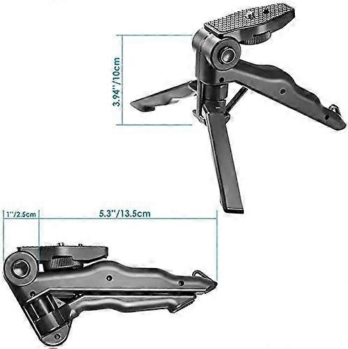 Phone Tripod Stand with Stable Rubberized Base, Adjustable Holder, Universal Fit for Smartphones