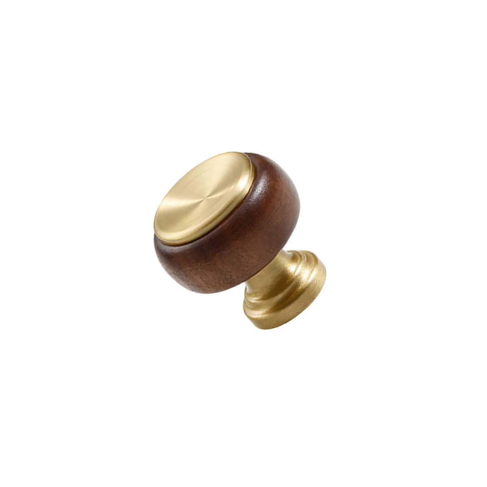 Elegant Wood Cabinet Knobs Handle with Solid Brass Construction Comfortable for Wardrobe Doors DIY Friendly  copper