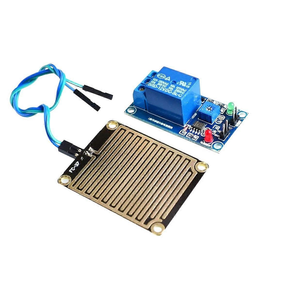 12V Rain Sensor Module with Relay Control,  Precision Weather Detection for Arduino Projects