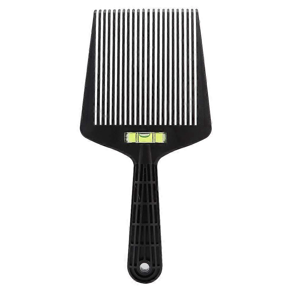 Professional Barber Level Comb Black for Flat  Hair Cutting and Consistent Styling