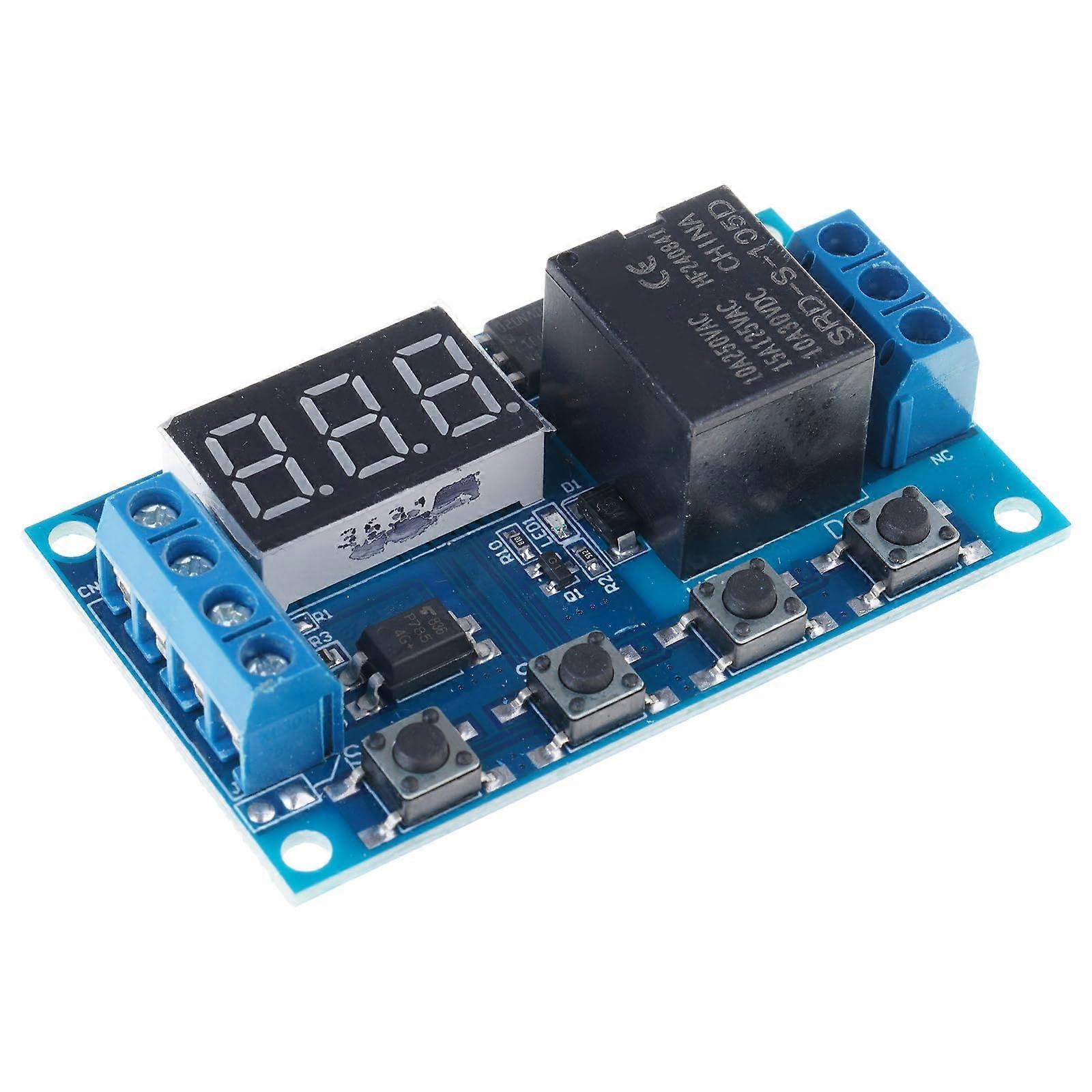 DC 630V Programmable Timer Relay Module Adjustable Cycle Delay Switch for Industrial Automation