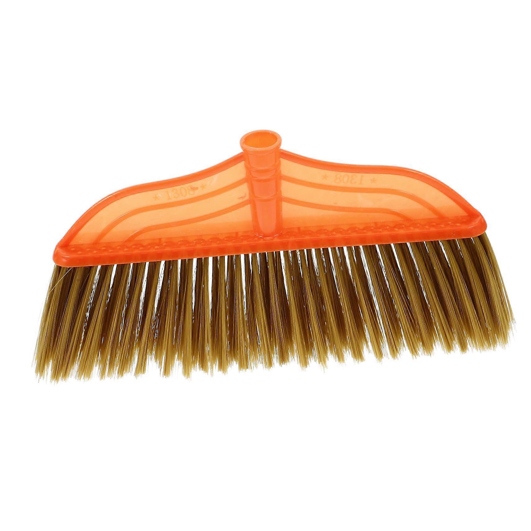 Broom Head Replacement with Dense Bristles, Durable Plastic for Indoor Outdoor Kitchen Floors