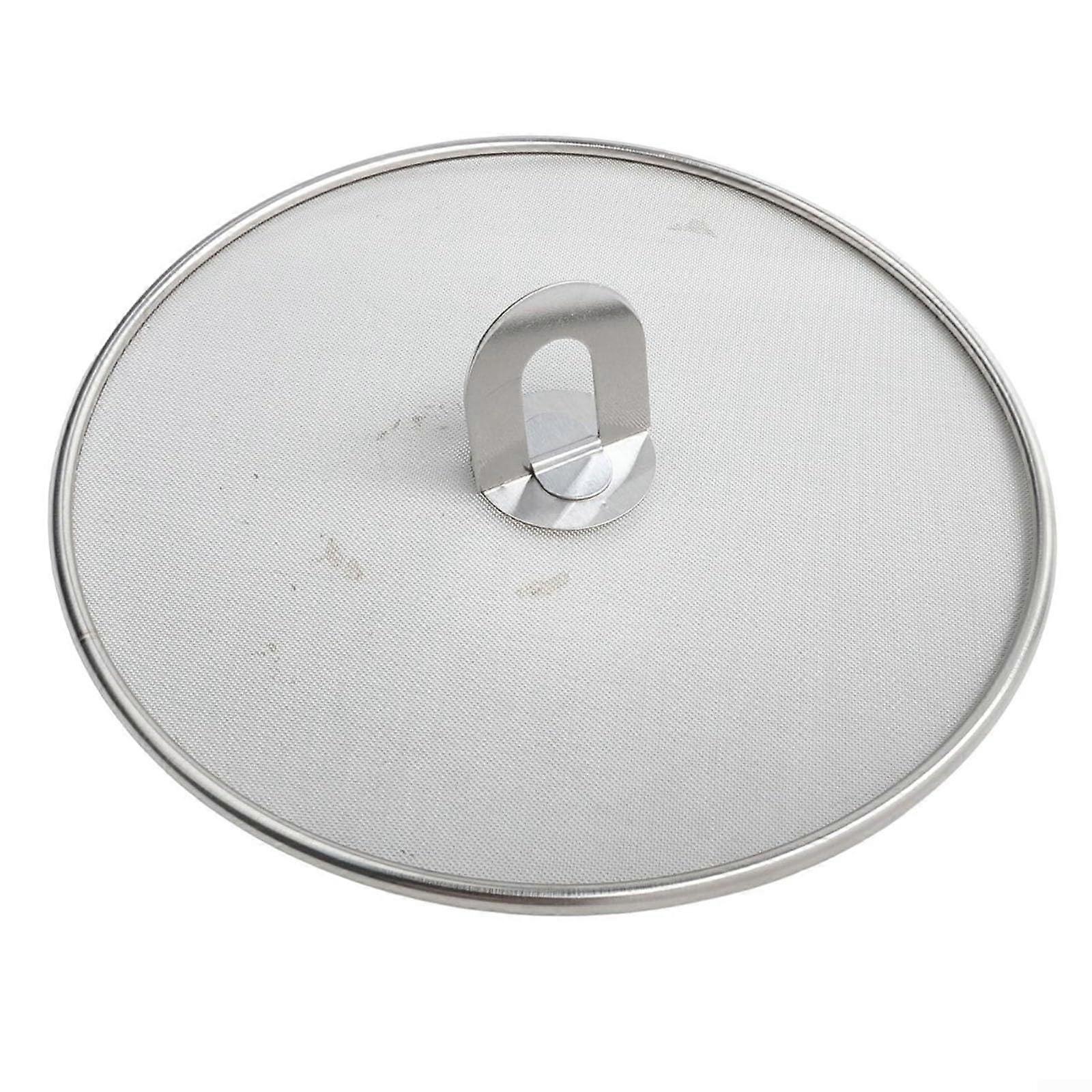 Stainless Steel Splatter Screen 25cm AntiGrease Guard for Frying Pan Kitchen Cooking Easy Clean Mesh Cover