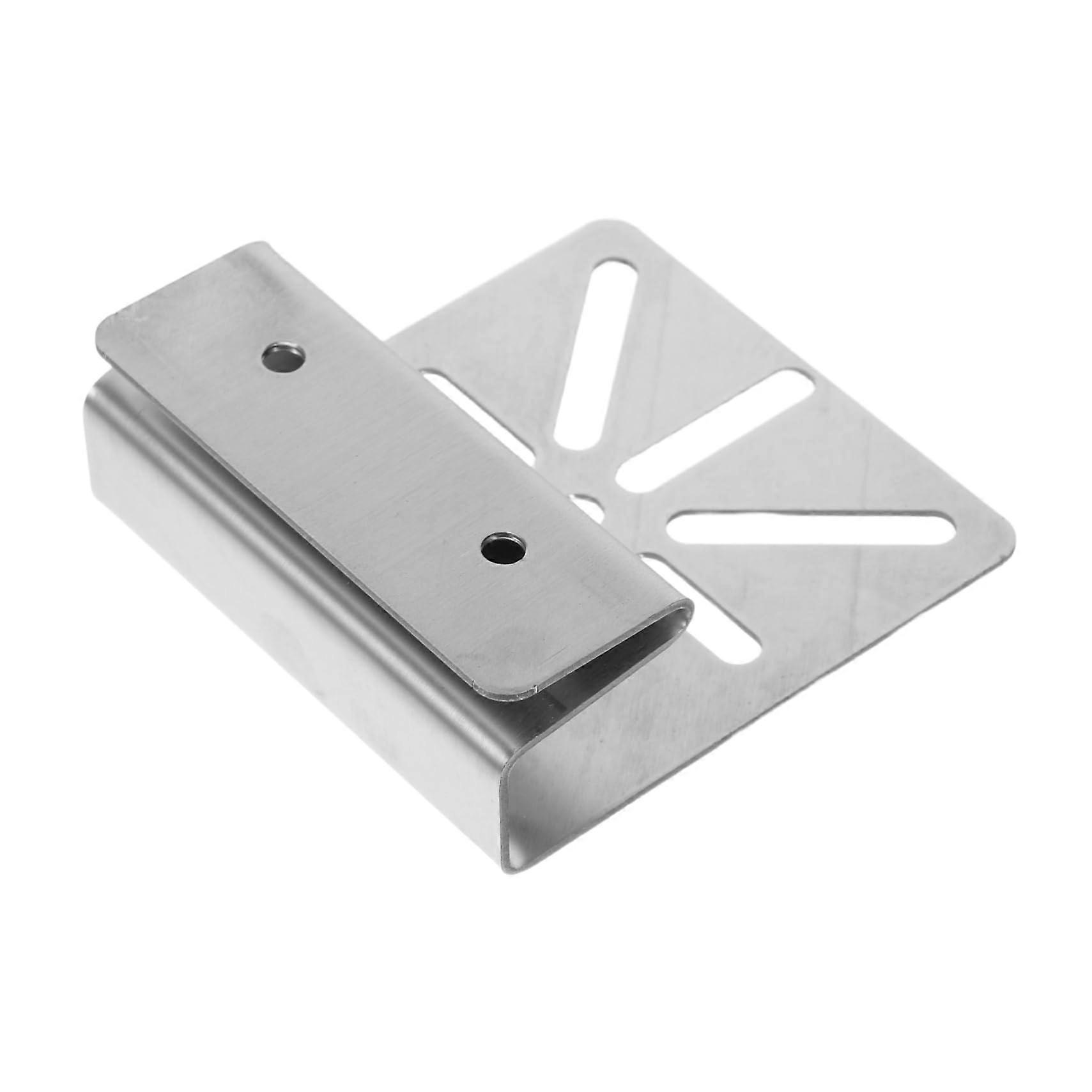 Adjustable Stainless Steel Solar Camera Mount for Gutter, Weatherproof Outdoor Security Bracket