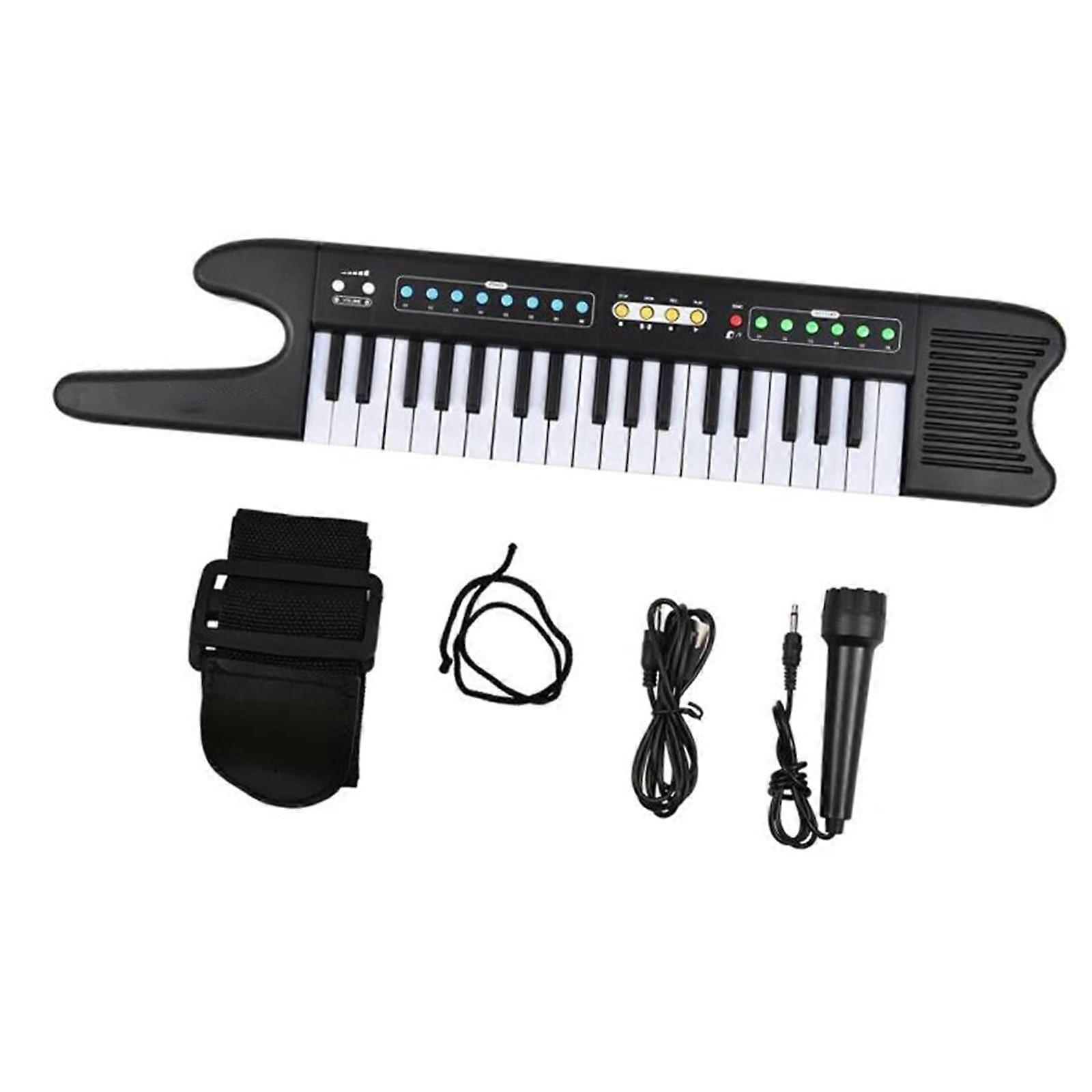 Electronic Keyboard Piano 37 Key Compact Beginner Piano with Lesson Mode 8 Tones 6 Rhythms