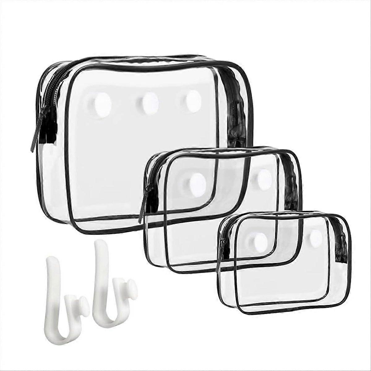 3-Pack Clear for Bogg Beach Tote Bag, Toiletries Brush Storage Bag