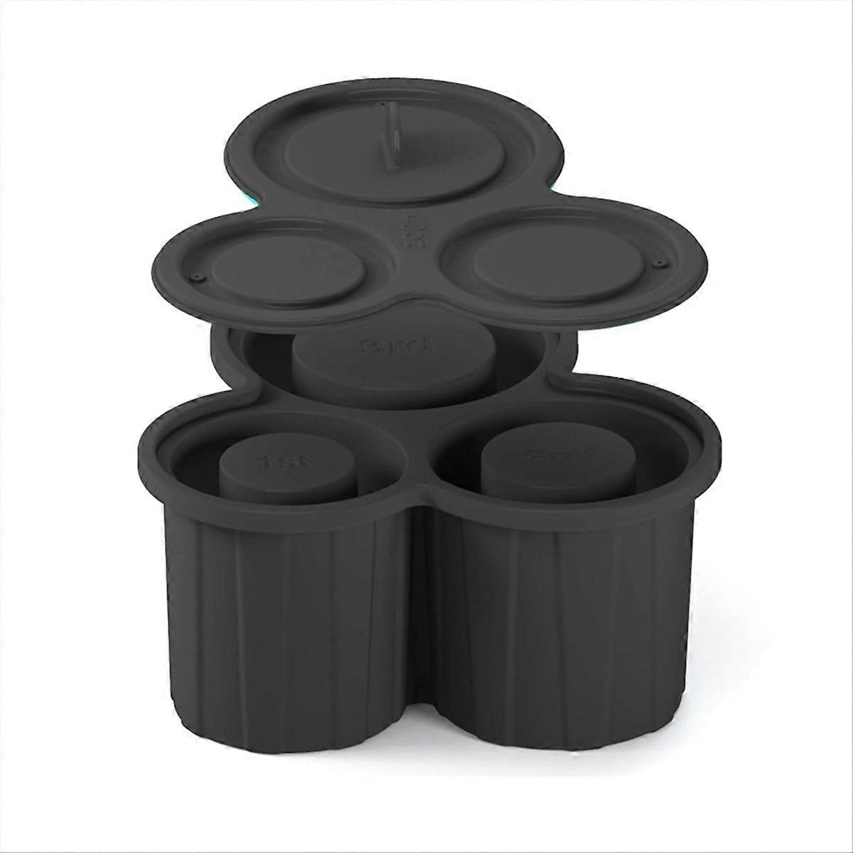 Silicone Ice-Cube Tray with Lid, Easy Release Ice Mold