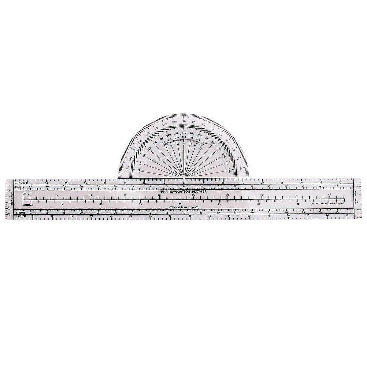 Aviation Navigation Plotter, Premier Fixed Plotter with WACCharts, Flight Planning Tools for Pilots,
