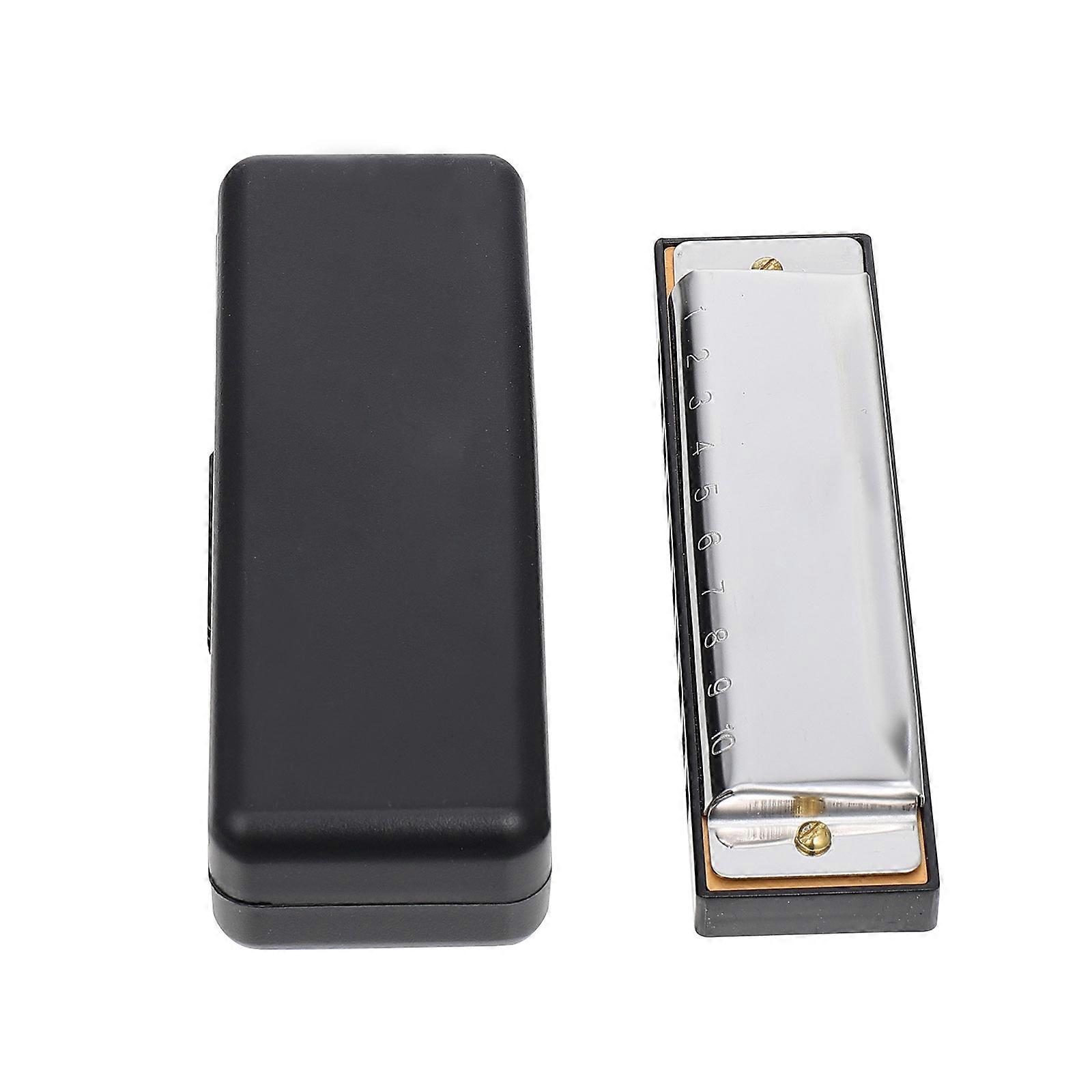 Portable Harmonica 10-Hole 20-Tone Blues Harmonica for Music Lover 1Pcs