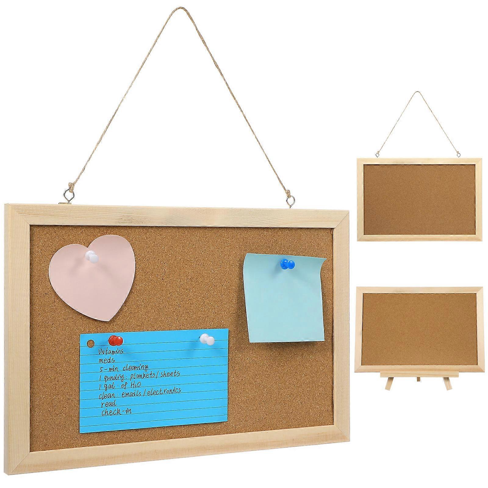 Memo Board Framed Cork Board for Home Use