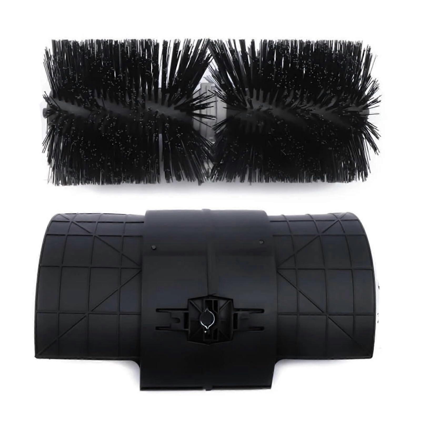 23 Inch Power Sweeper Brush Head with Debris Blocking Shield, Gas Power Broom Attachment