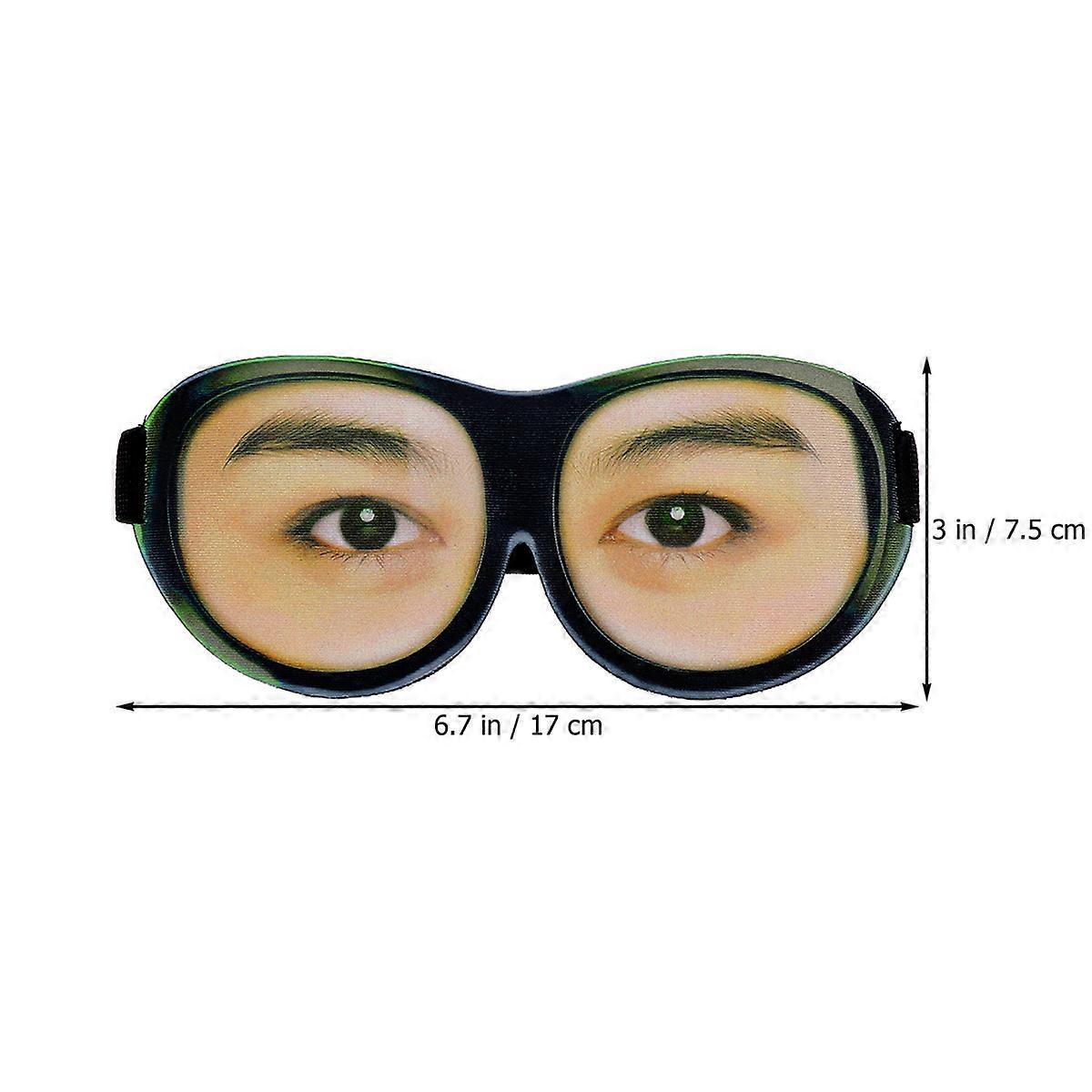 Glasses Eyeshade Sleeping for Wearing with 3D Pattern 1 Piece